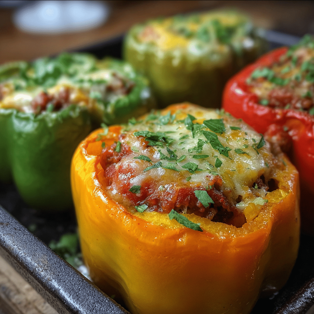 Old Fashioned Stuffed Bell Peppers