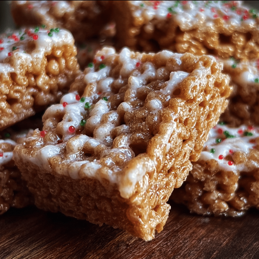 Gingerbread Rice Krispie Treats (20 minutes)