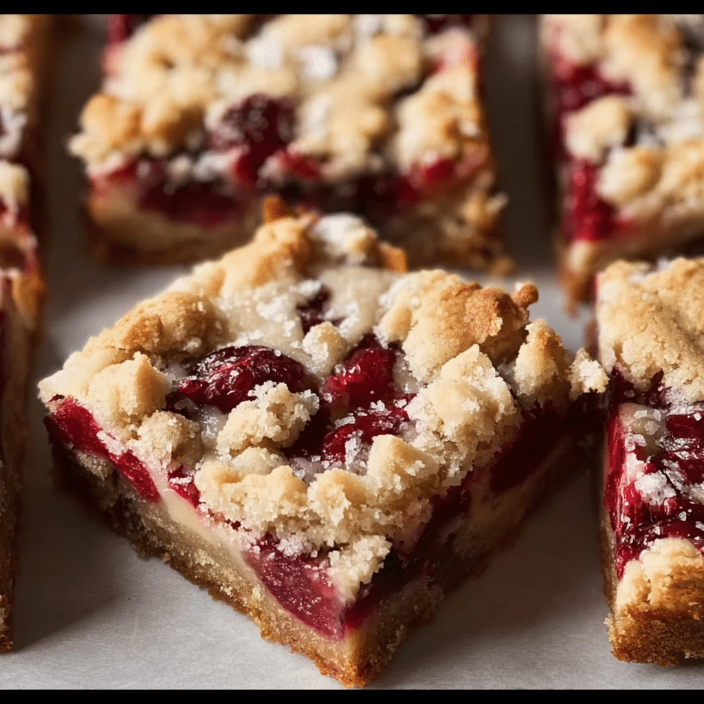 Cranberry Crumble Bars