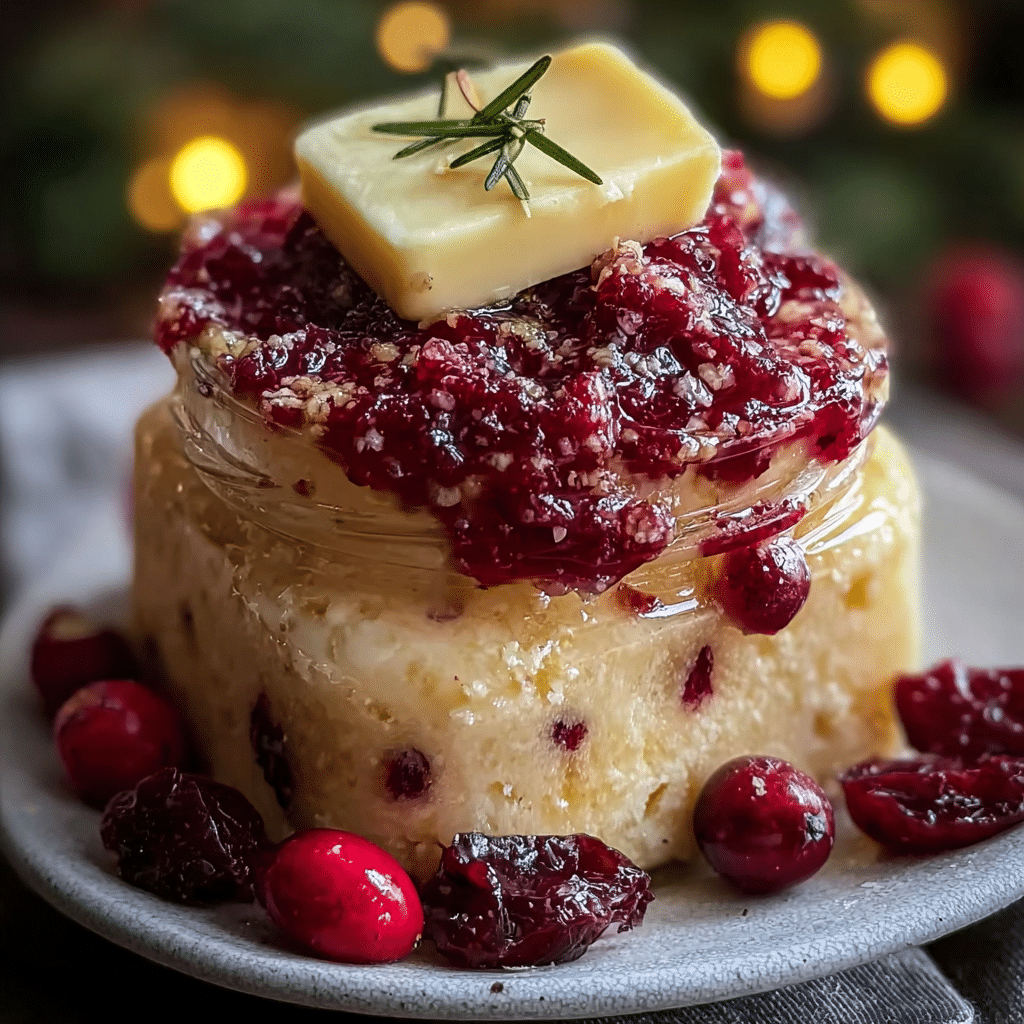 Festive Christmas Cranberry Honey Butter