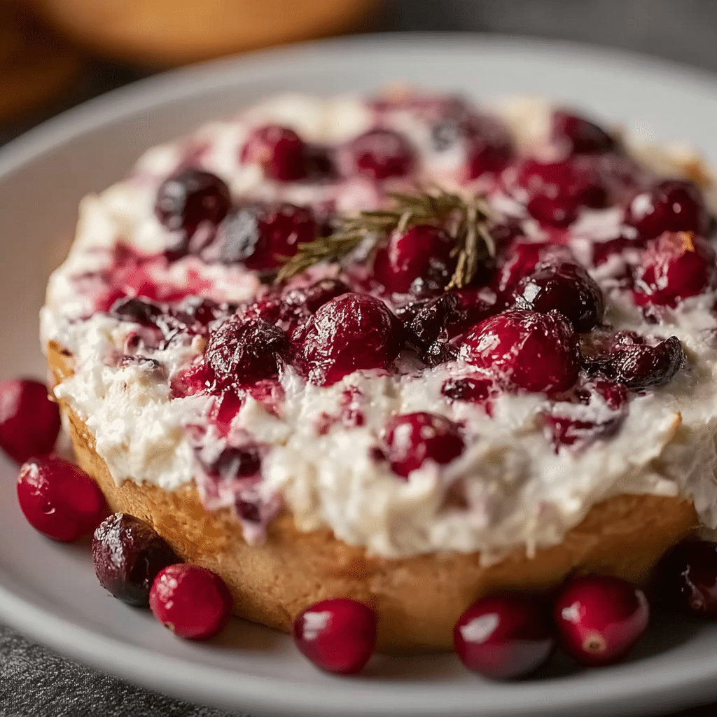 Delicious Baked Cranberry Cream Cheese Dip