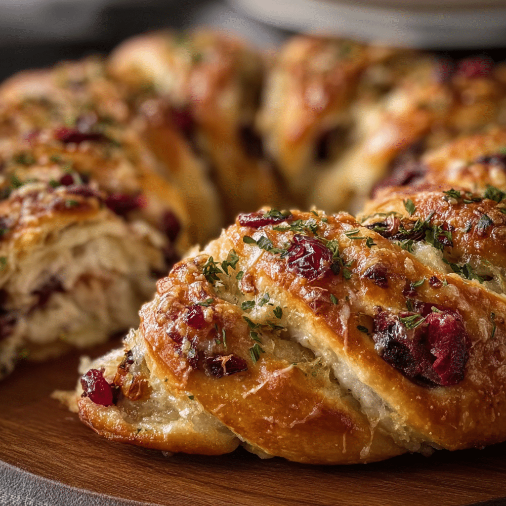 Turkey Cranberry Crescent Ring