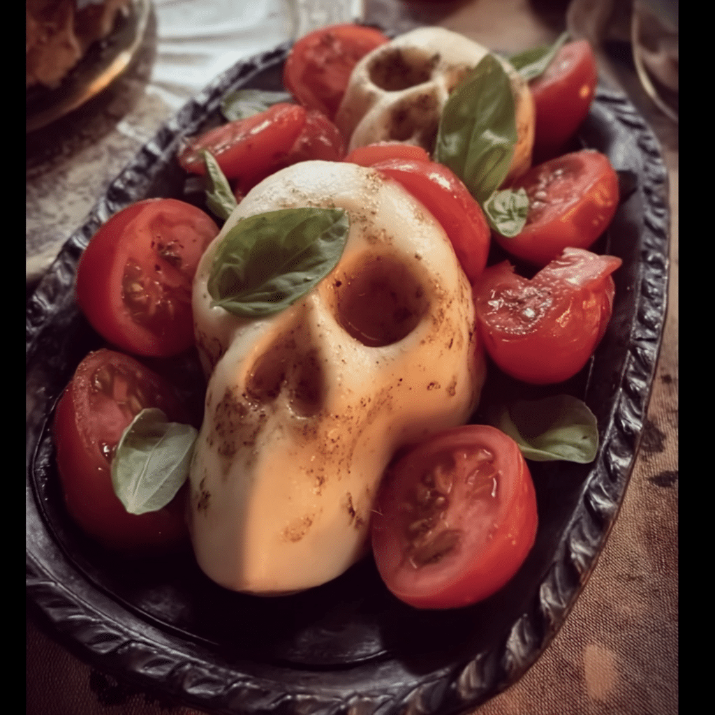 The Perfect Skull Caprese Salad