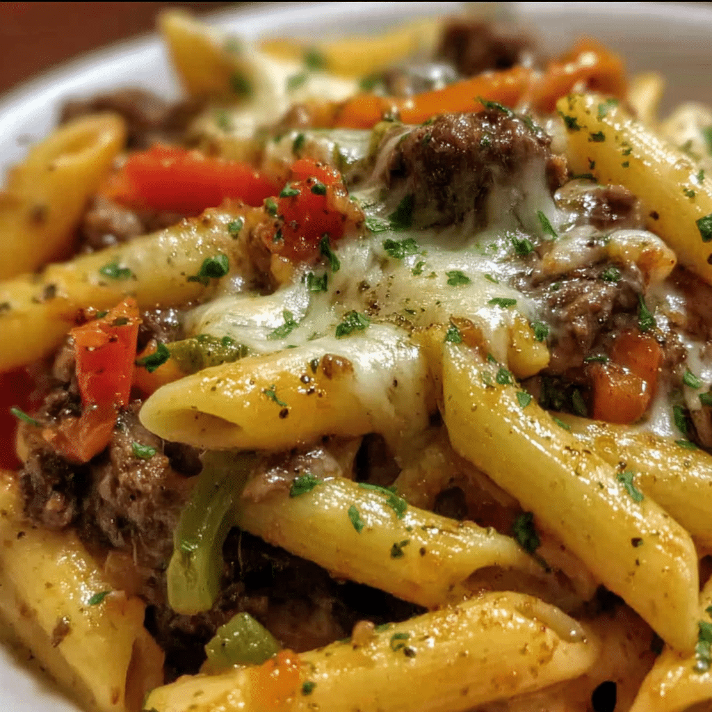 Philly Cheesesteak Pasta