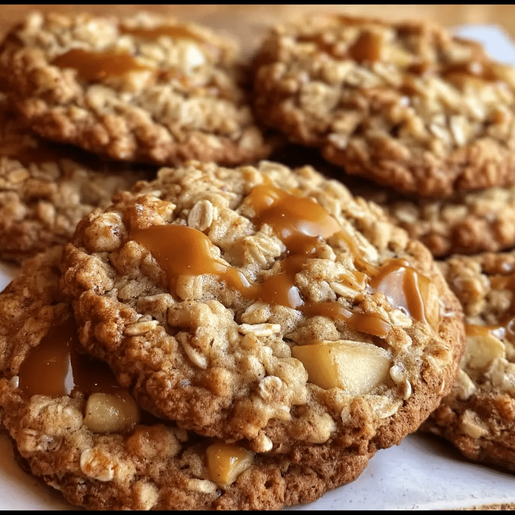 Caramel Apple Oatmeal Cookies