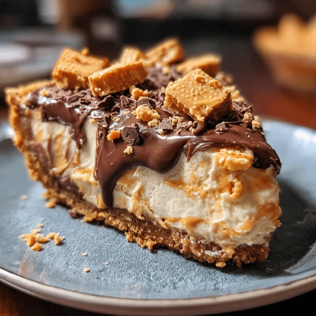 Butterfinger Pie with Peanut Butter