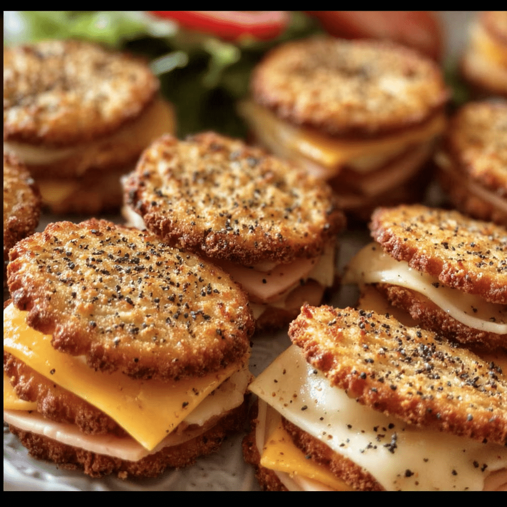 Ritz Cracker Party Sandwiches