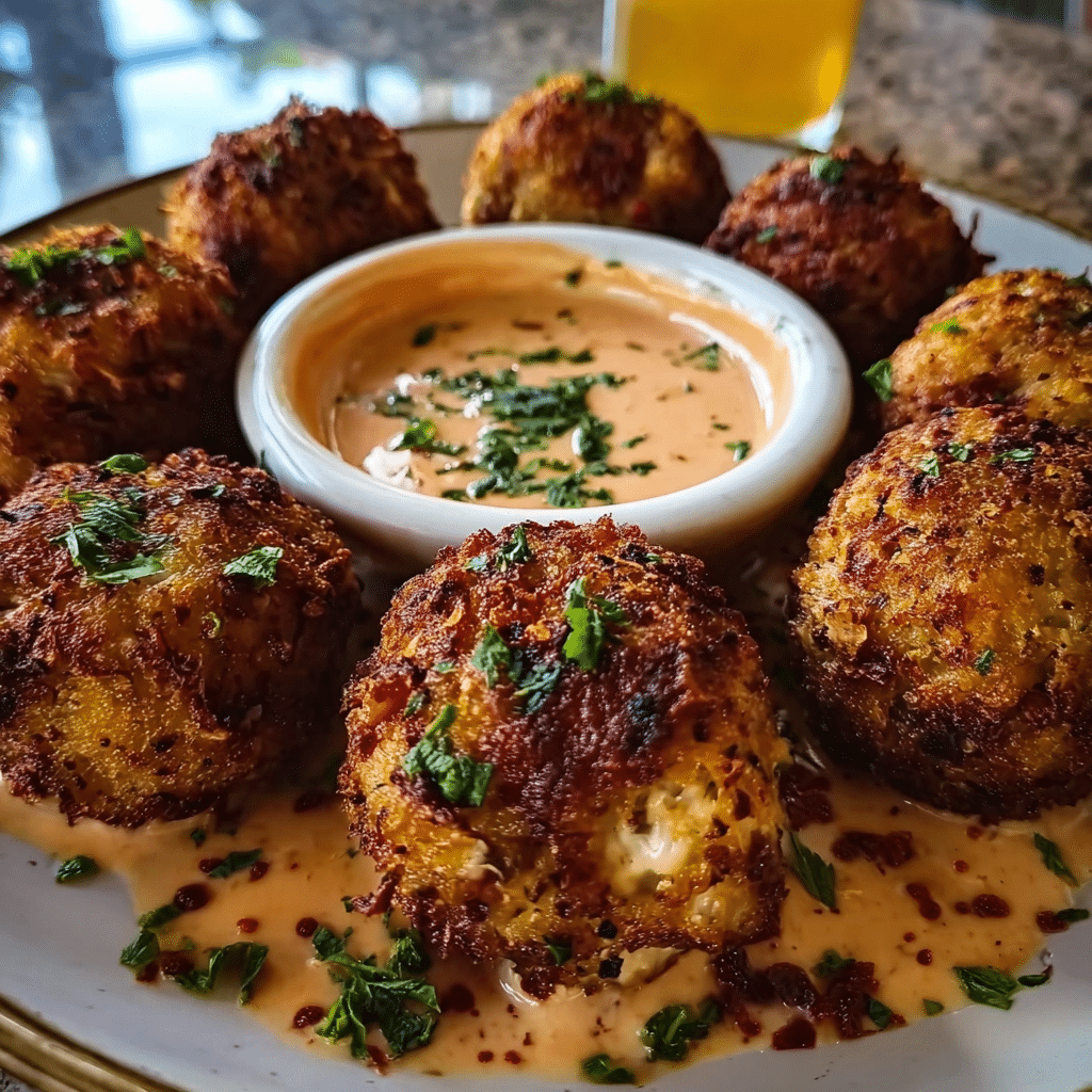 Reuben Balls with Spicy Thousand Island Dipping Sauce