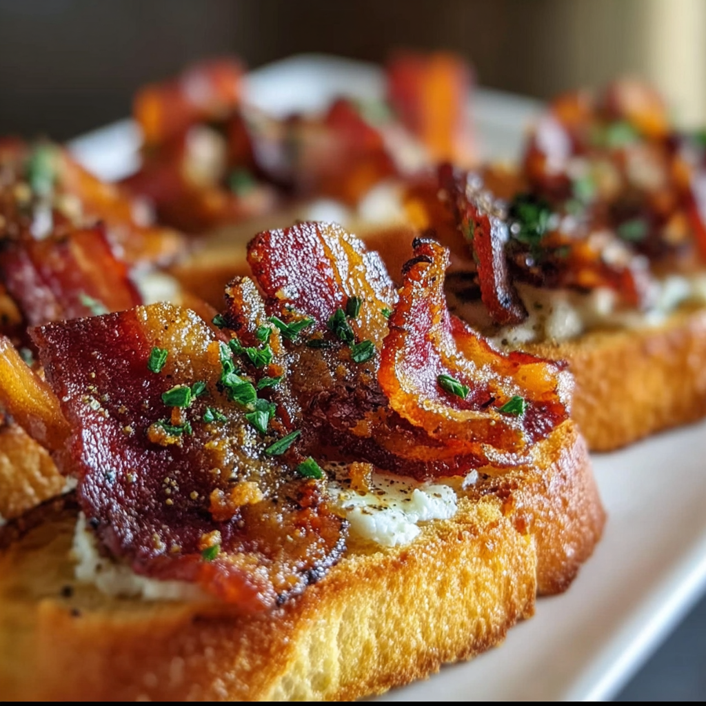 Million Dollar Bacon Crostini