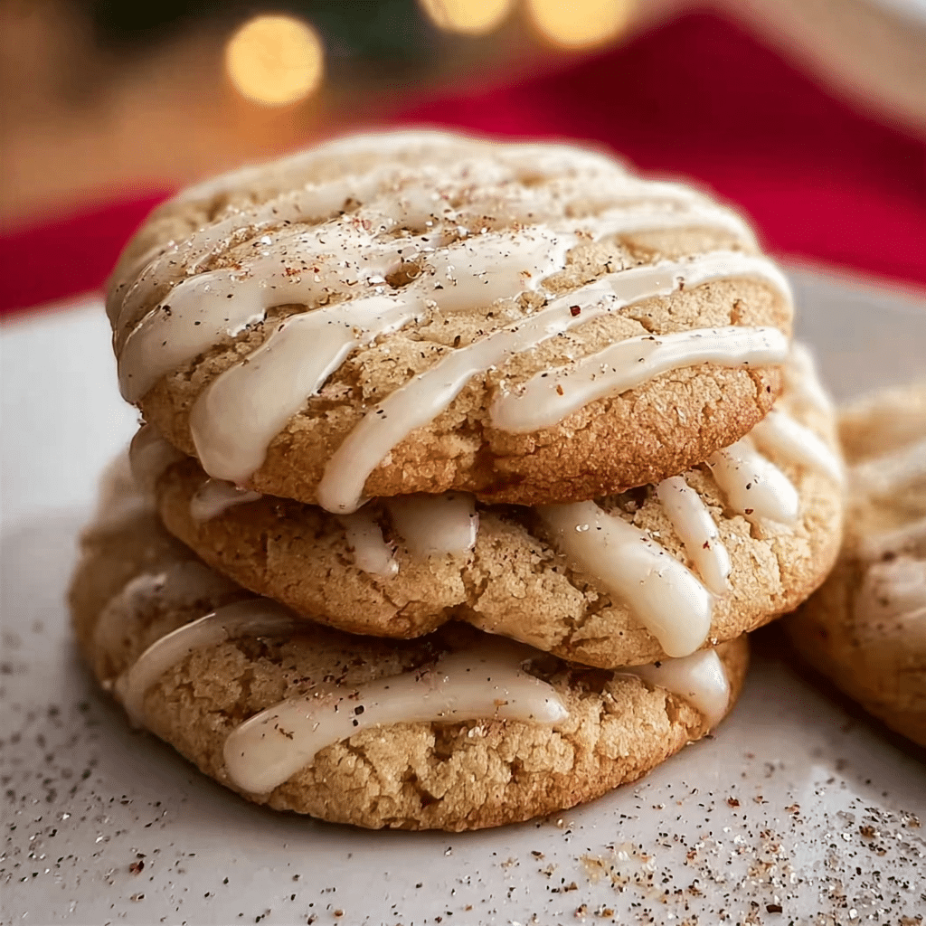 Tasty Christmas Eggnog Cookies