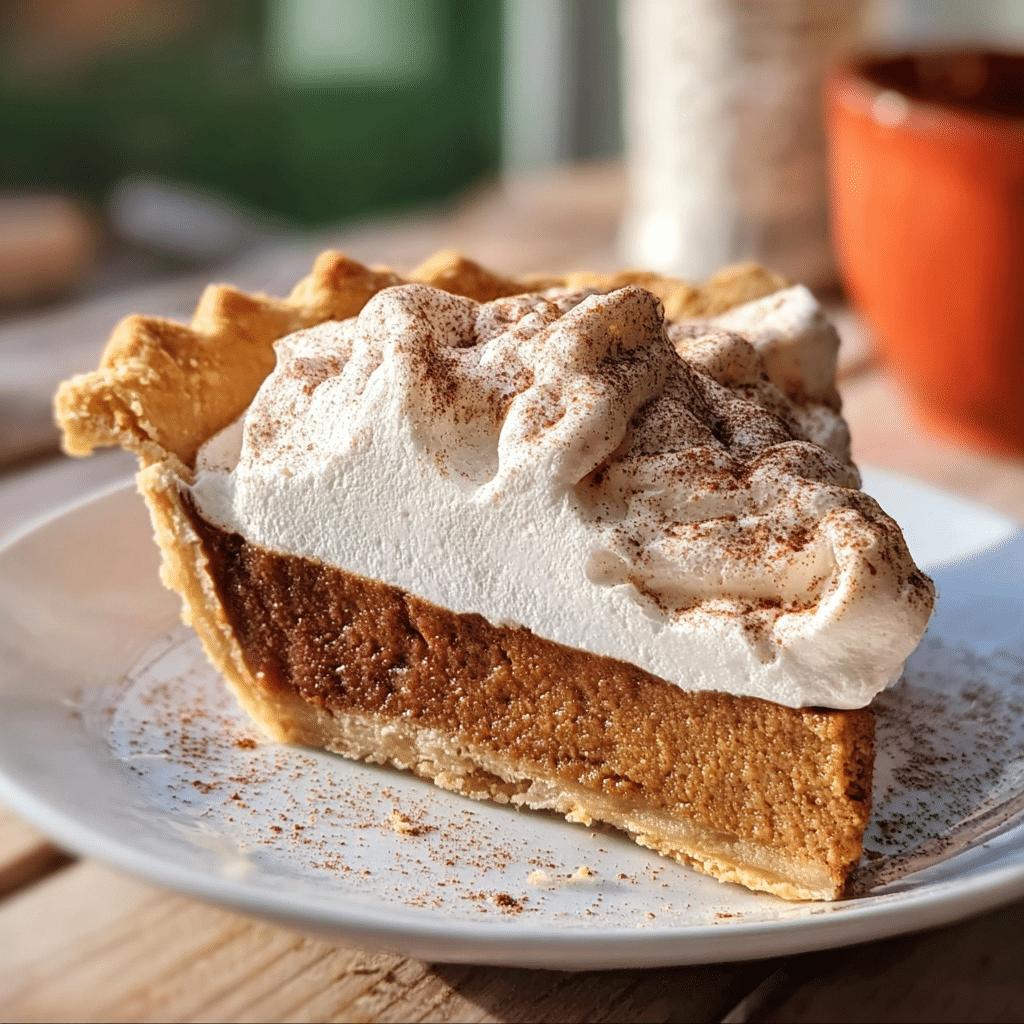 Apple Butter Pie with Cinnamon Whipped Cream