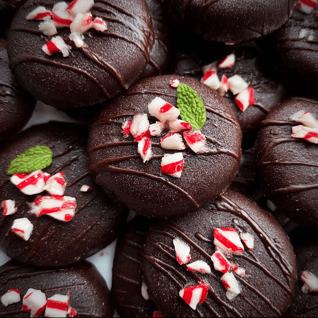 CHOCOLATE PEPPERMINT BLOSSOMS