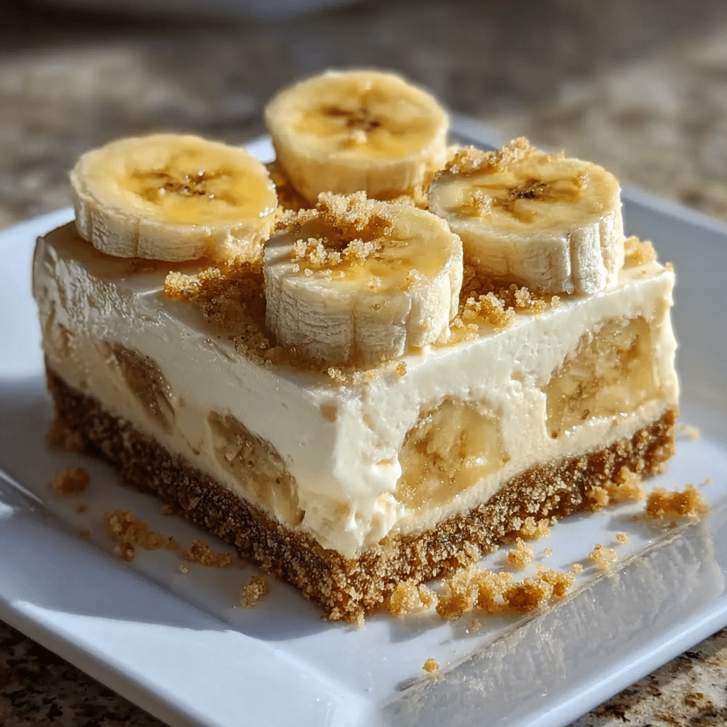 Banana Pudding Cheesecake Squares