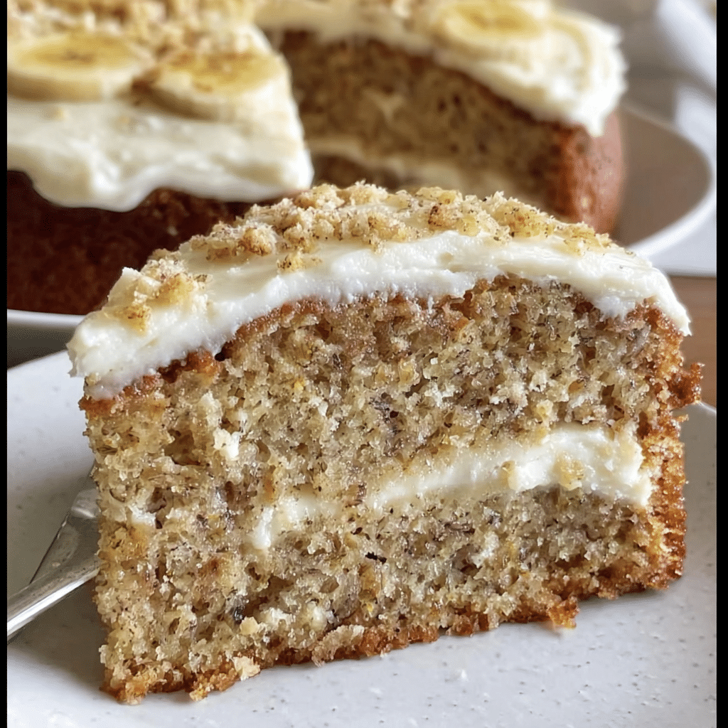 Banana Bread Cake Recipe with Cream Cheese Frosting