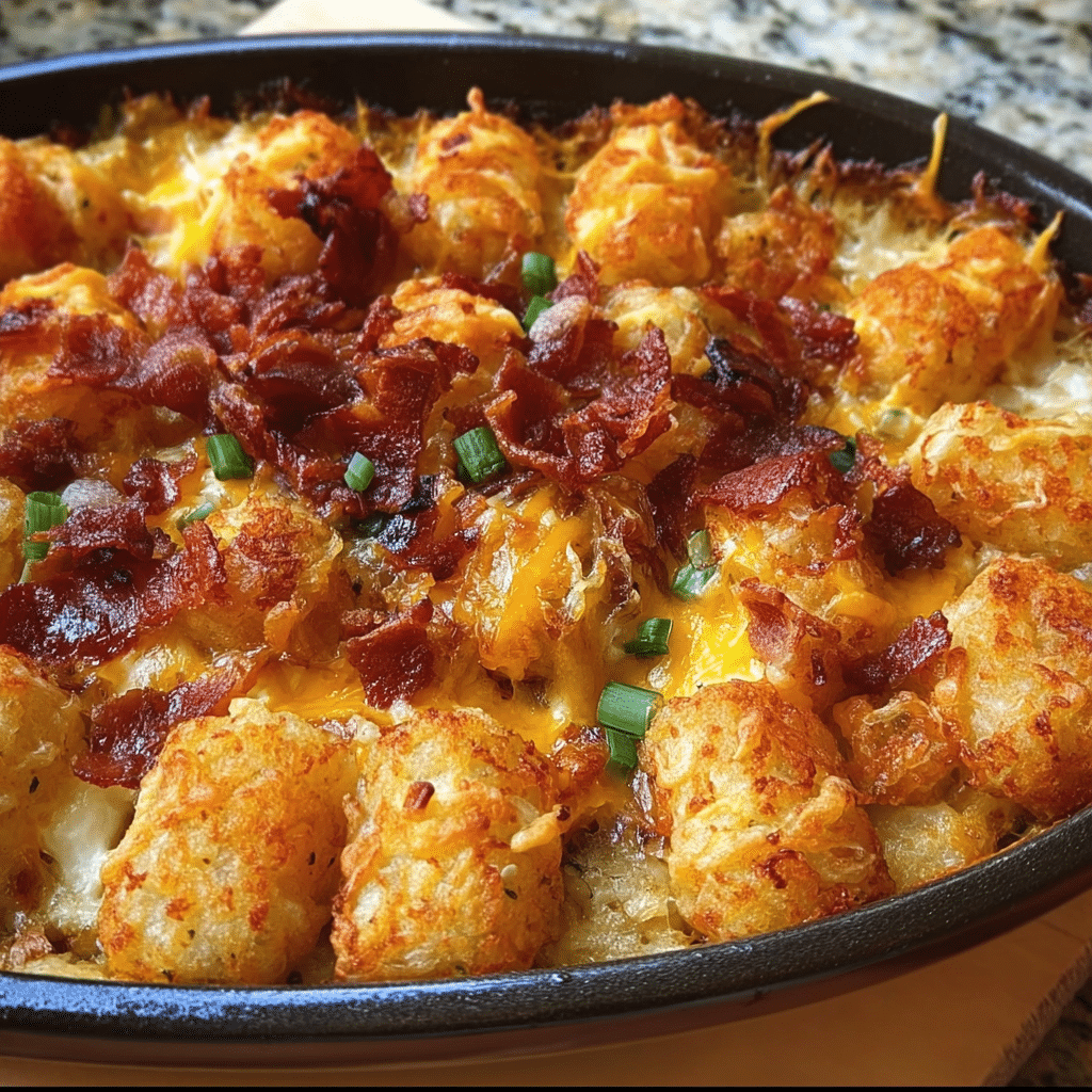 Cracked Out Tater Tot Breakfast Casserole