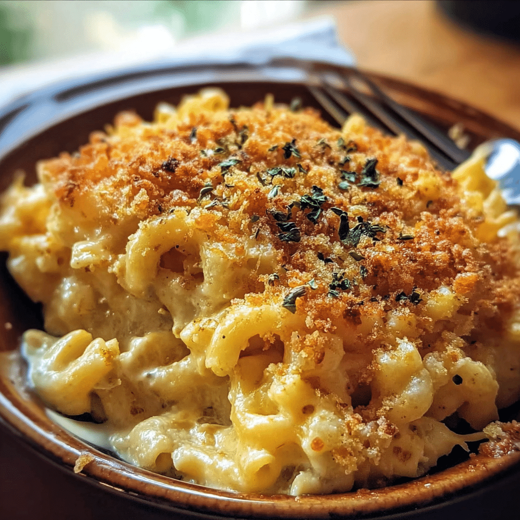 Crispy Crokpot Macaroni & Cheese