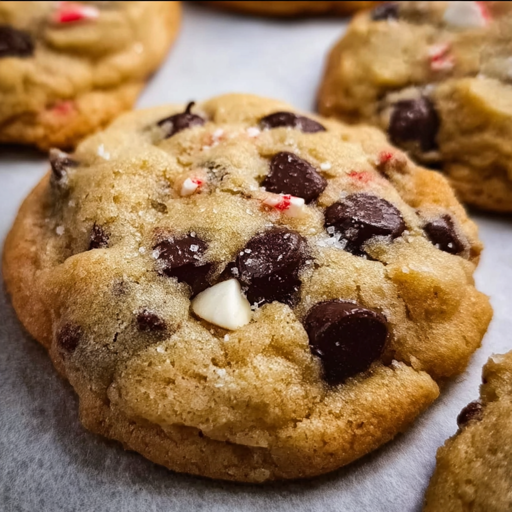 Peppermint Chocolate Chip Cookies