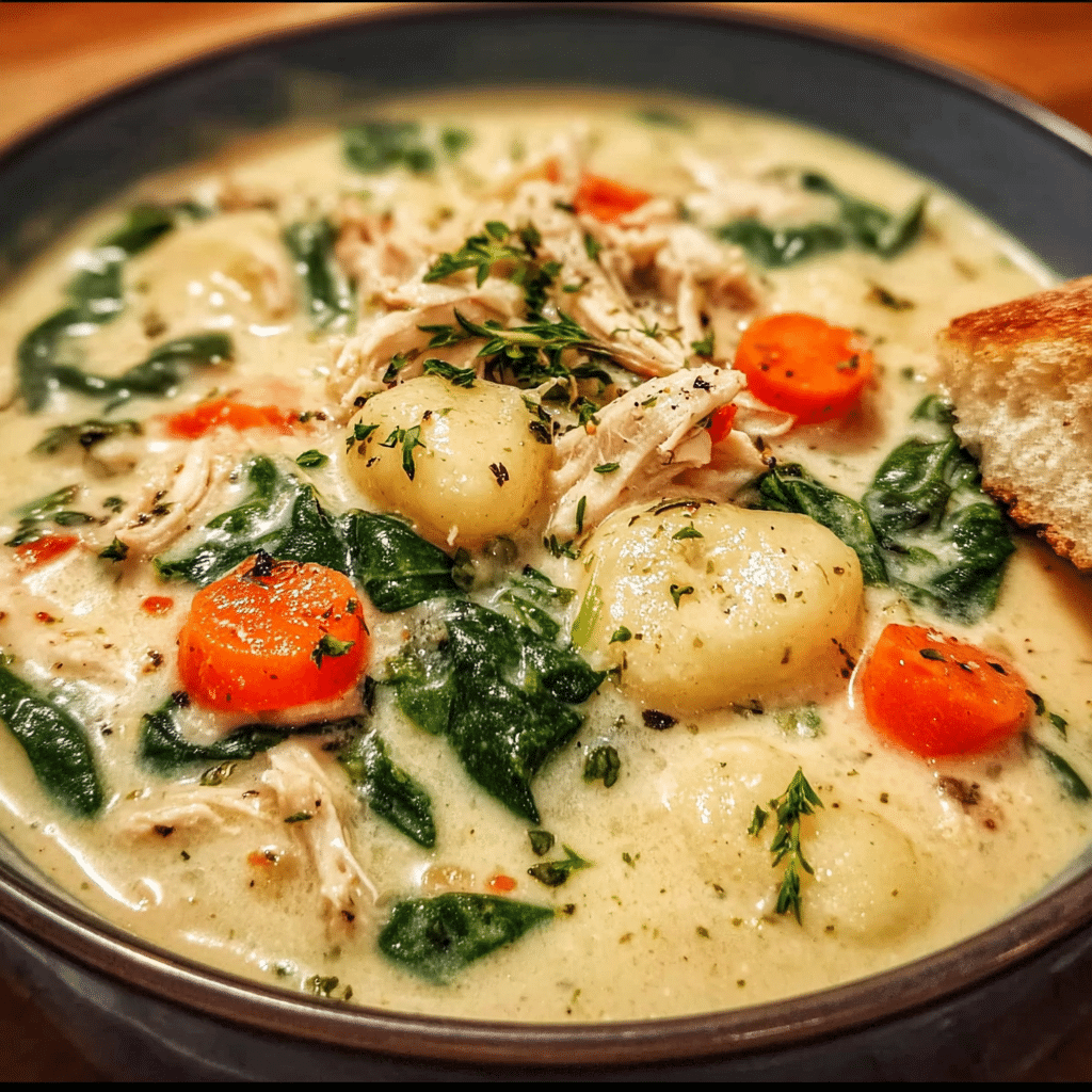 Easy Rotisserie Chicken Gnocchi Soup
