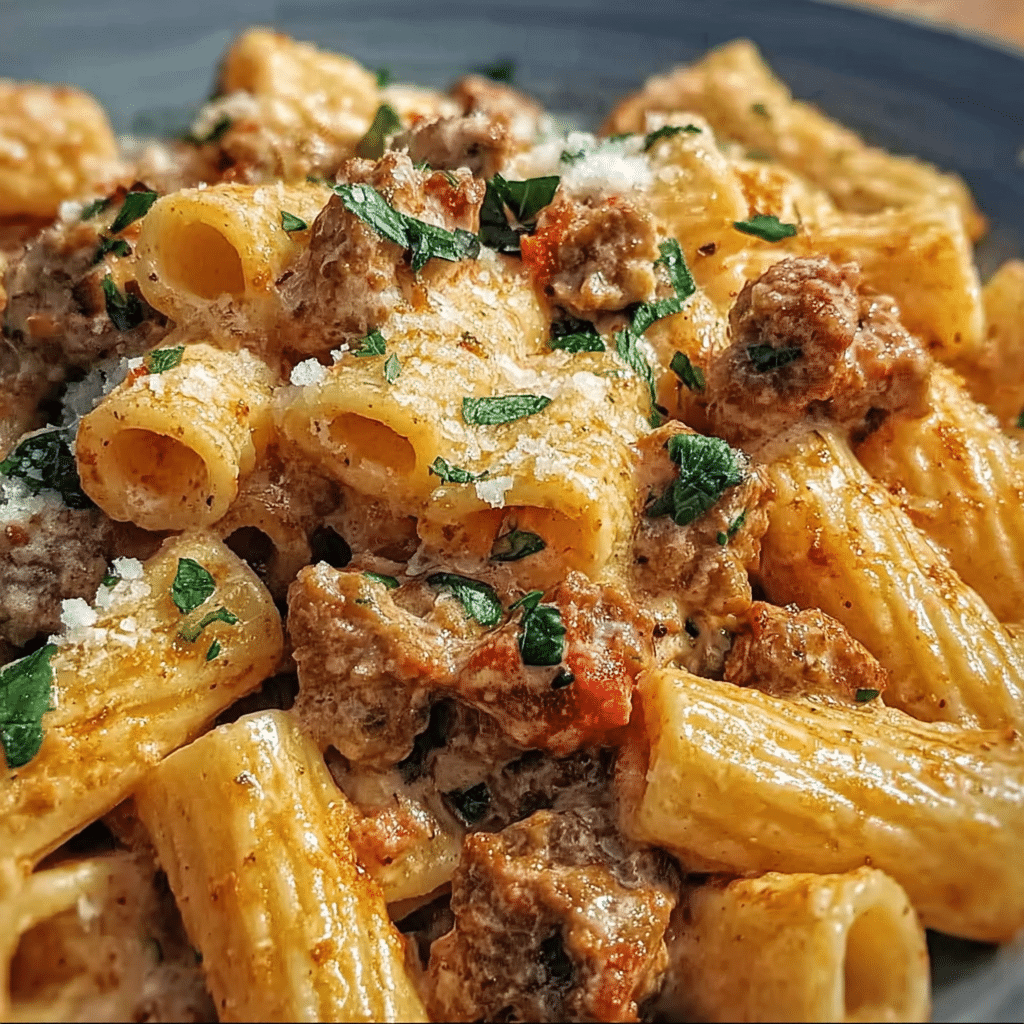 Easy Creamy Italian Sausage Rigatoni Recipe