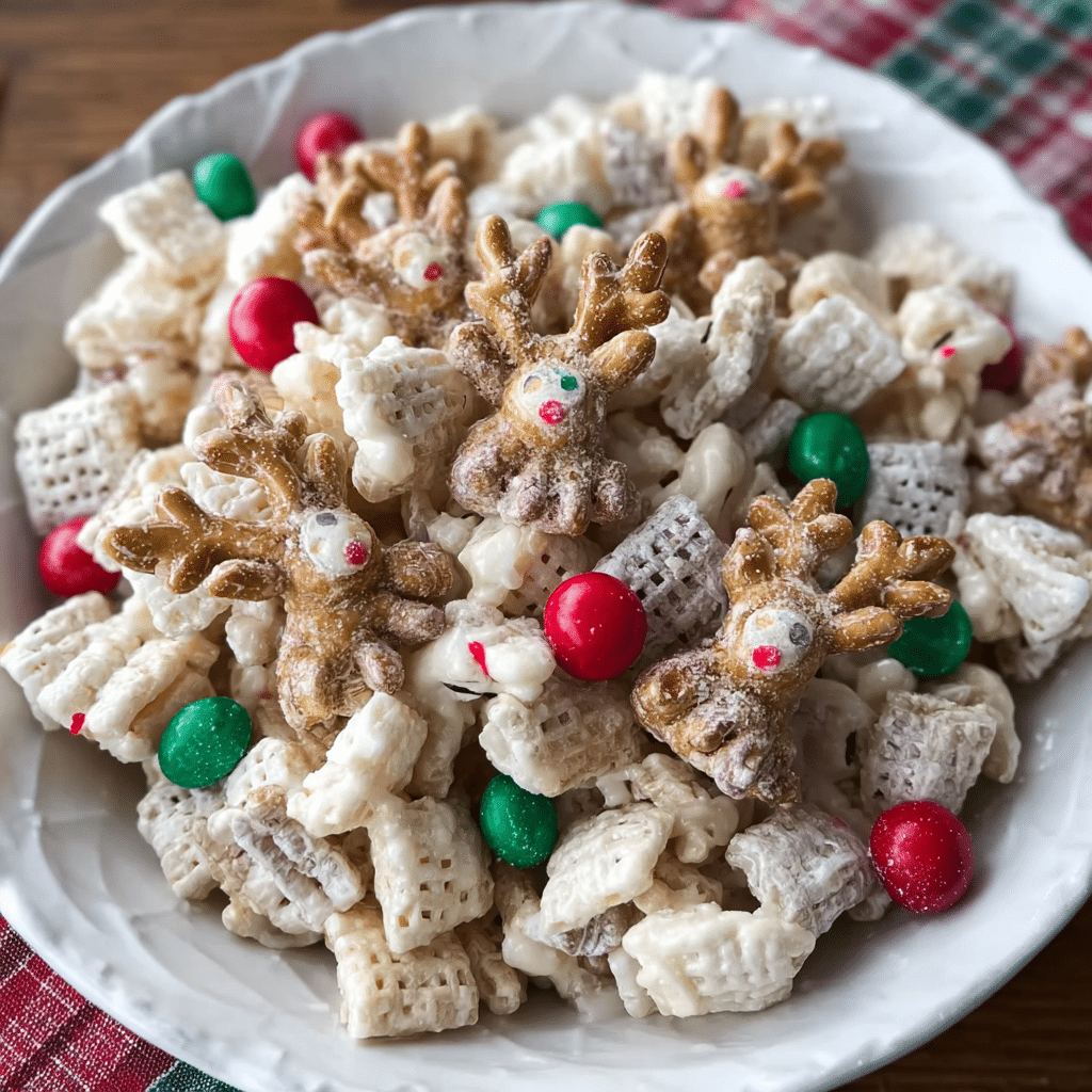 White Chocolate Reindeer Chow Recipe