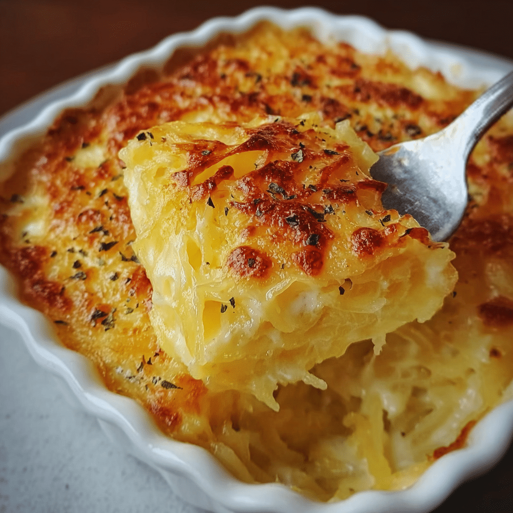 Healthy Spaghetti Squash Au Gratin Recipe