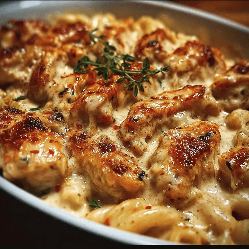 Creamy Baked Asiago Chicken