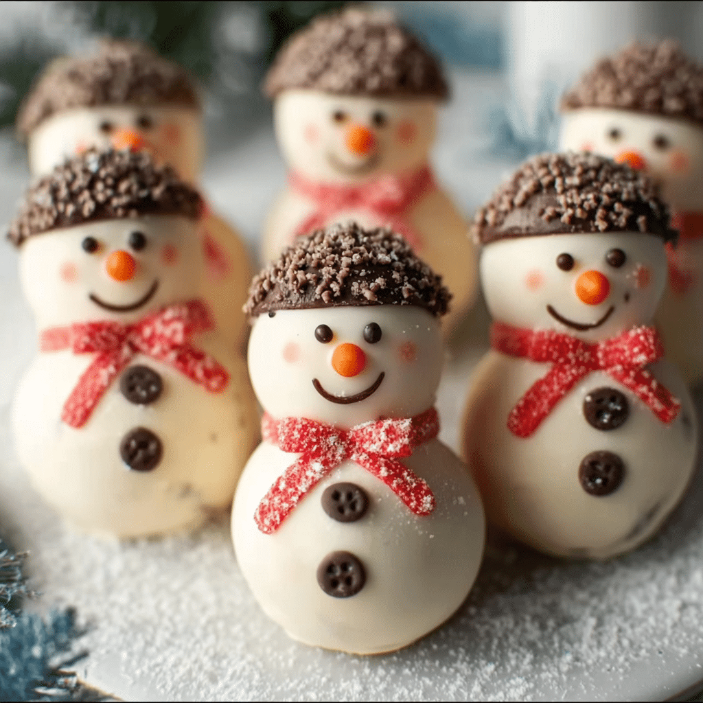 No-Bake Snowman Truffles Recipe