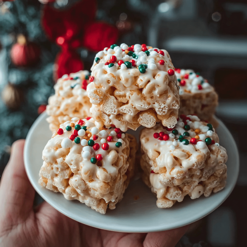 Christmas Rice Crispy Treats Recipe