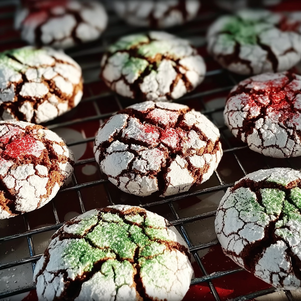Christmas Crinkle Cookies Recipe