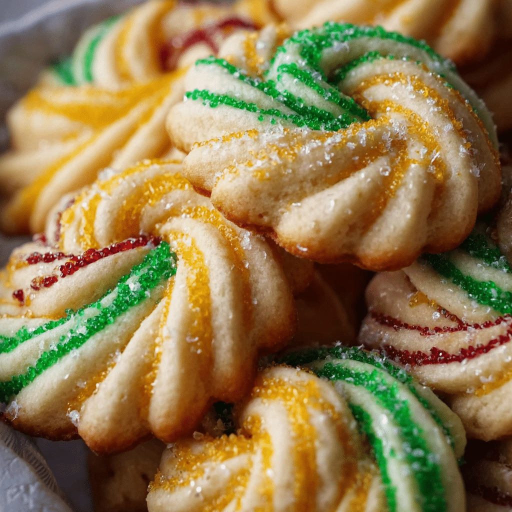 Twisted Christmas Cookies with Almond & Citrus Icing