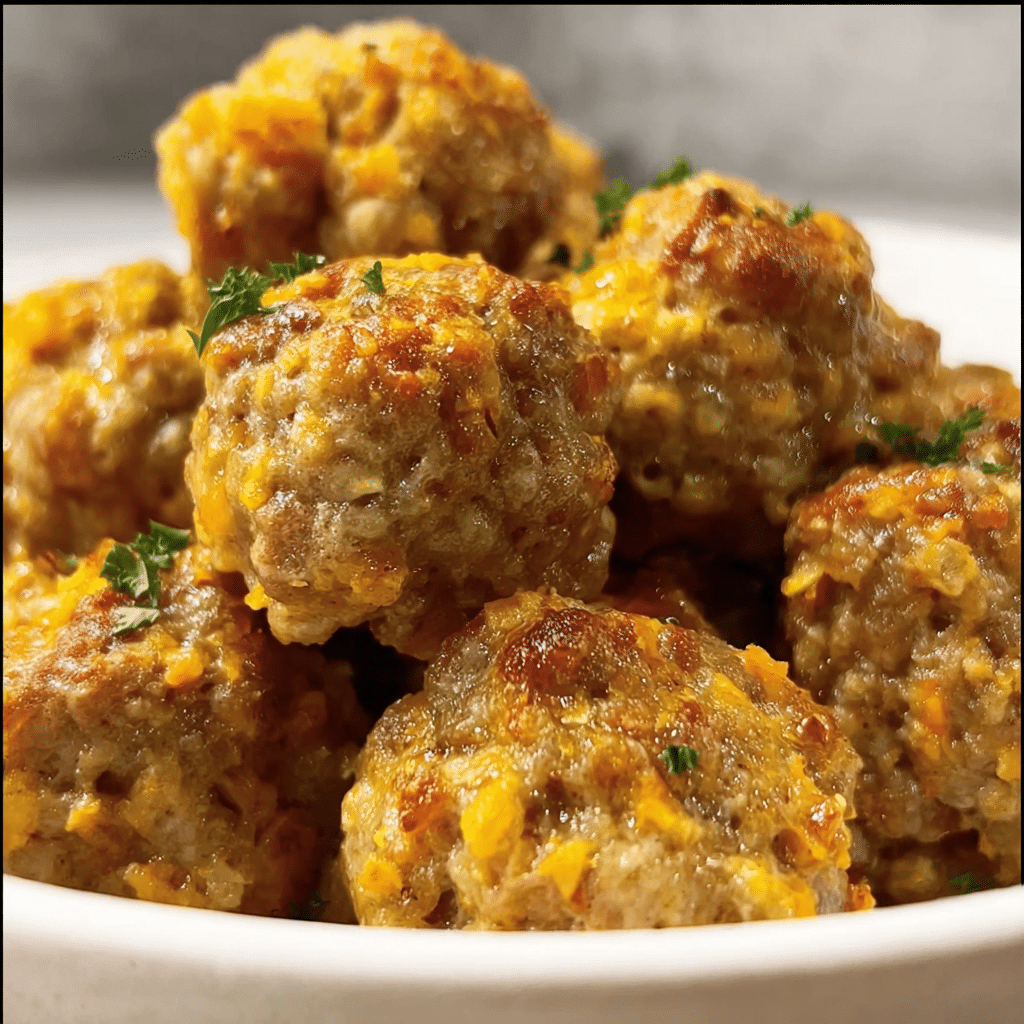 Sausage Balls Easy Fall Appetizer