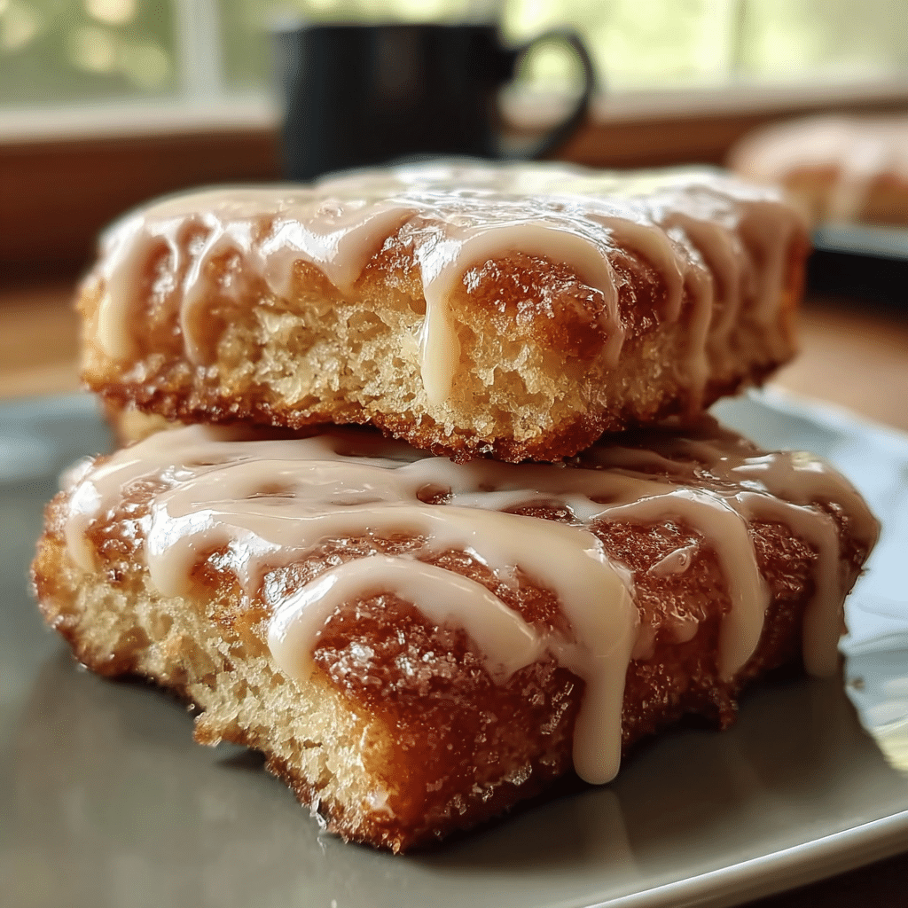 Soft Baked Maple Donut Bars