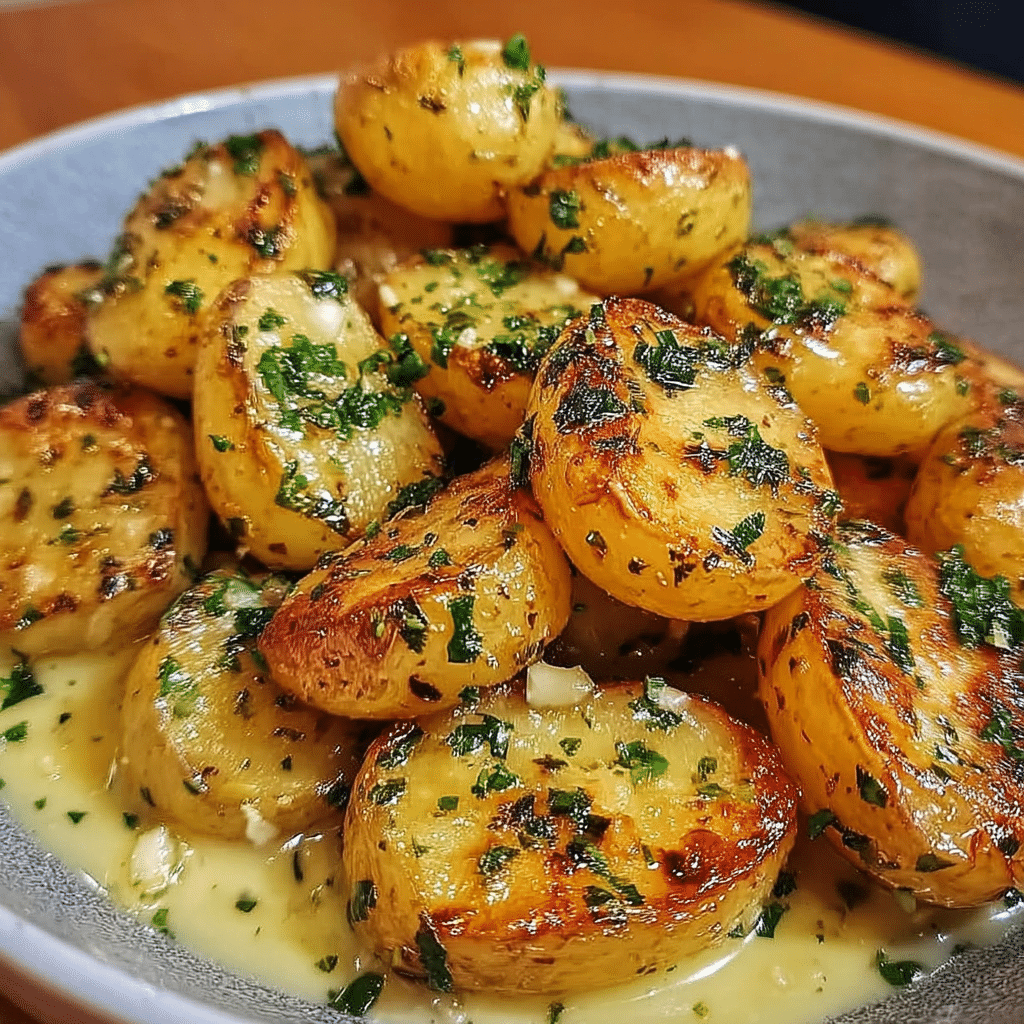 Crispy Garlic Butter Potatoes
