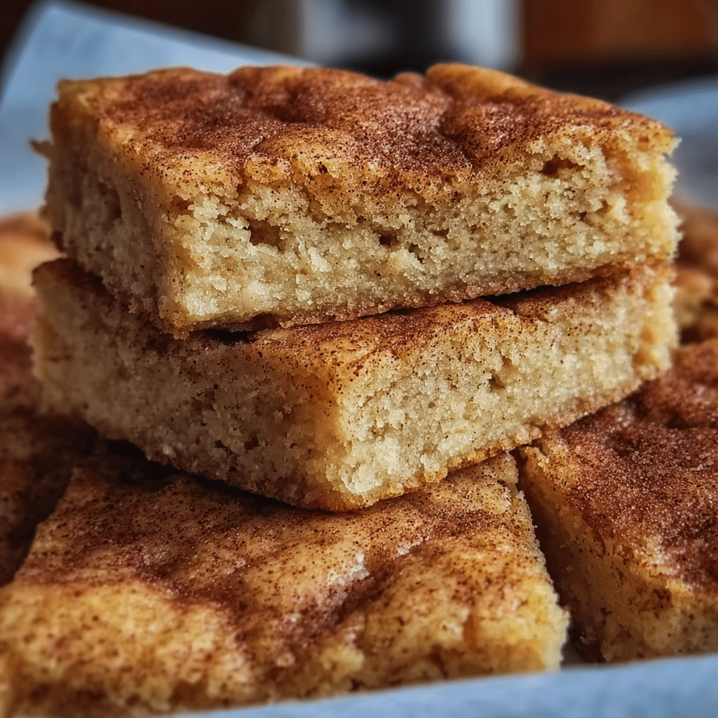 Chewy Snickerdoodle Cookie Bars