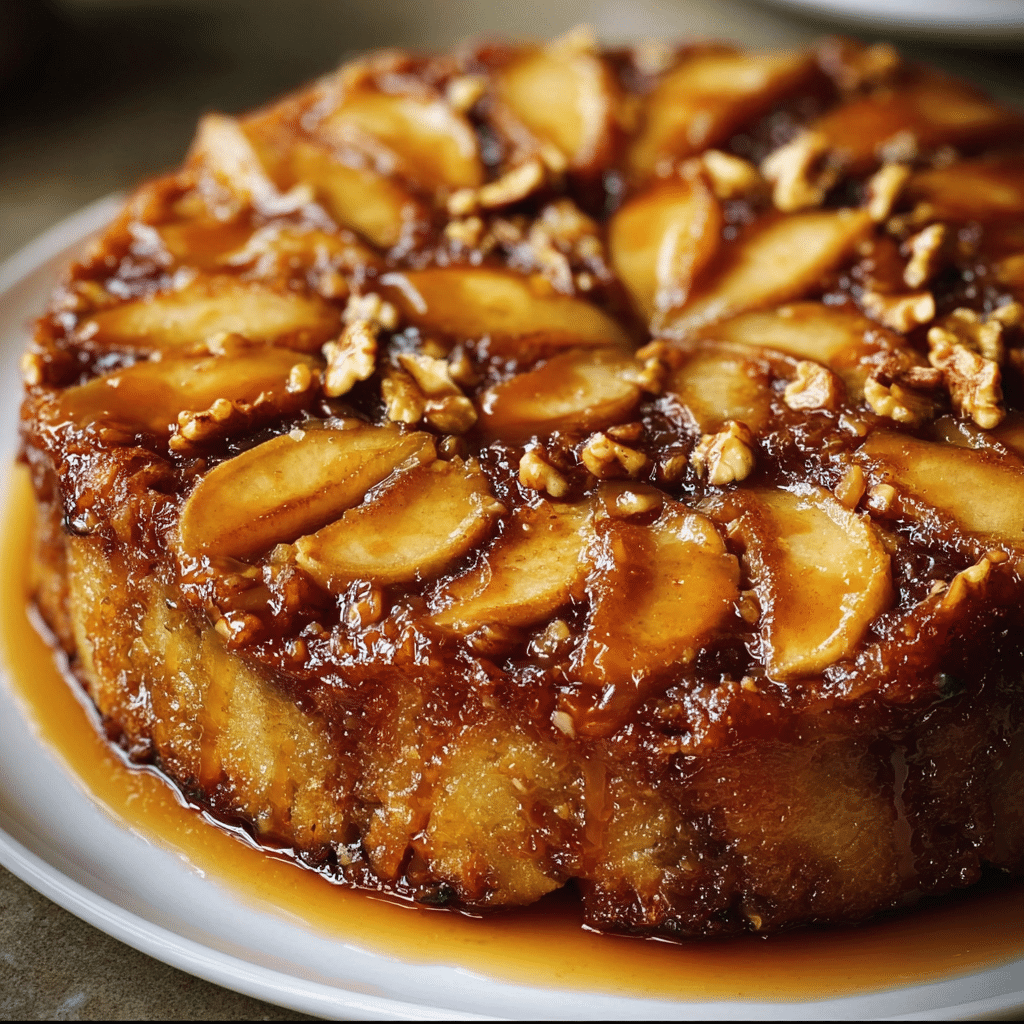 Caramel Apple Upside-Down Cake