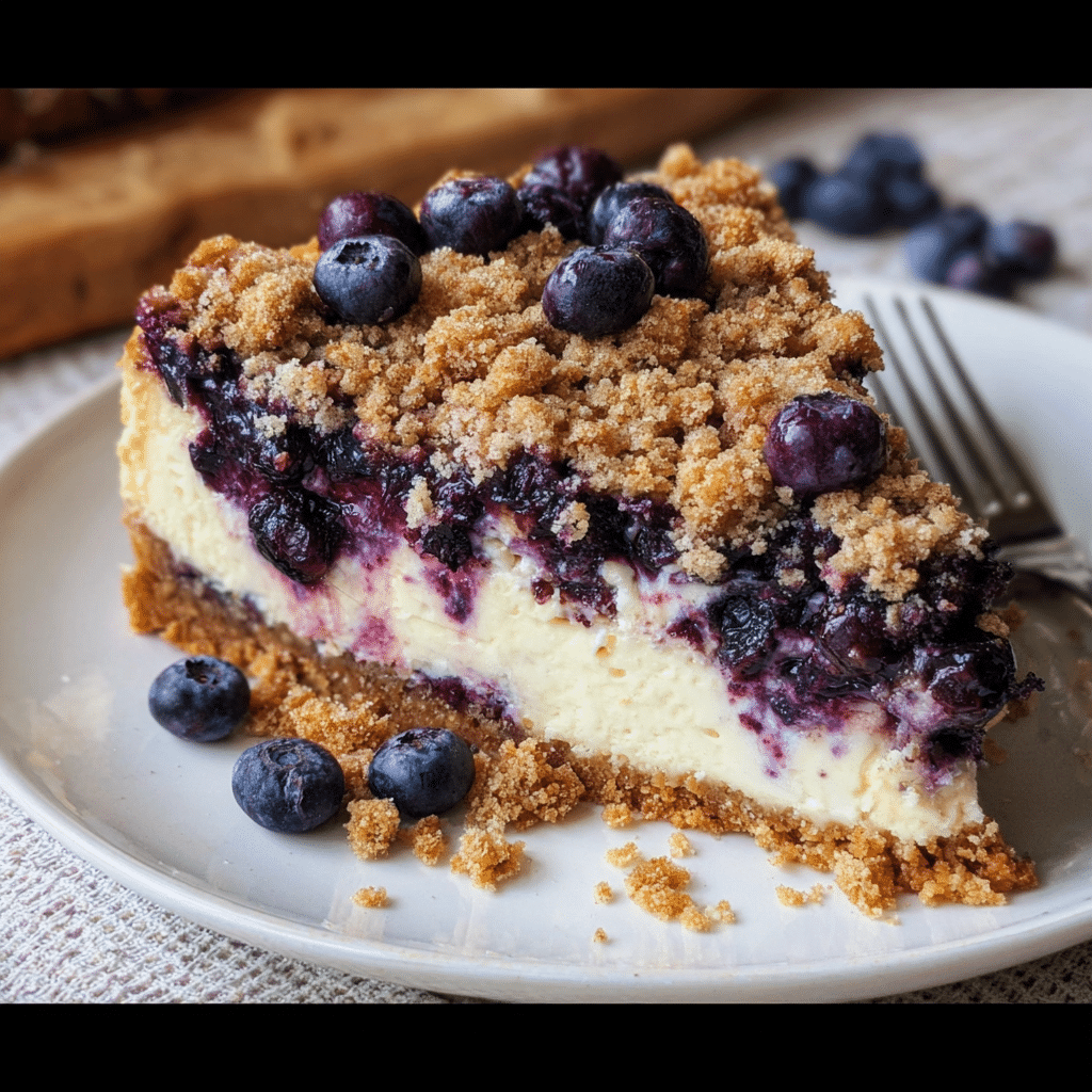 Blueberry Crumble Cheesecake 2