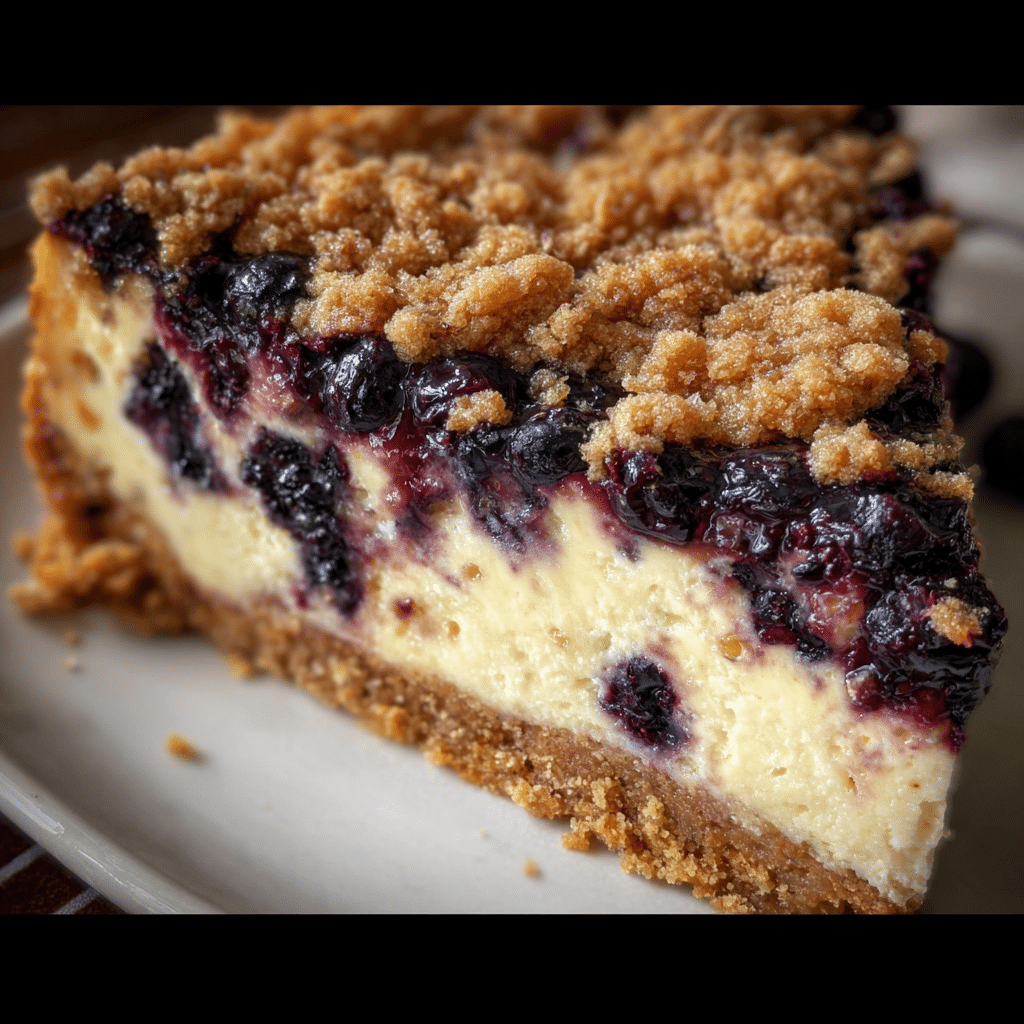 Blueberry Crumble Cheesecake 3