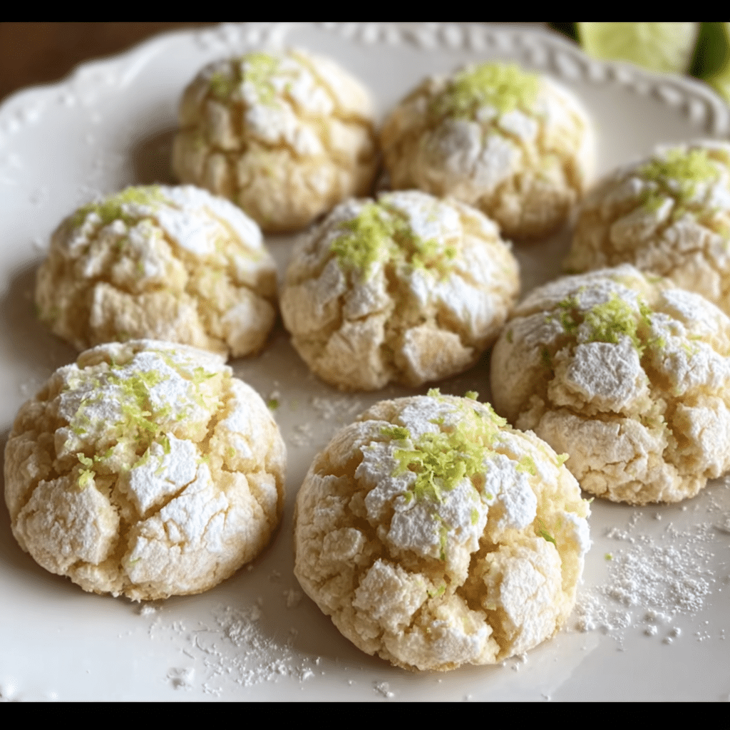 Coconut Key Lime Crinkle Cookies 2