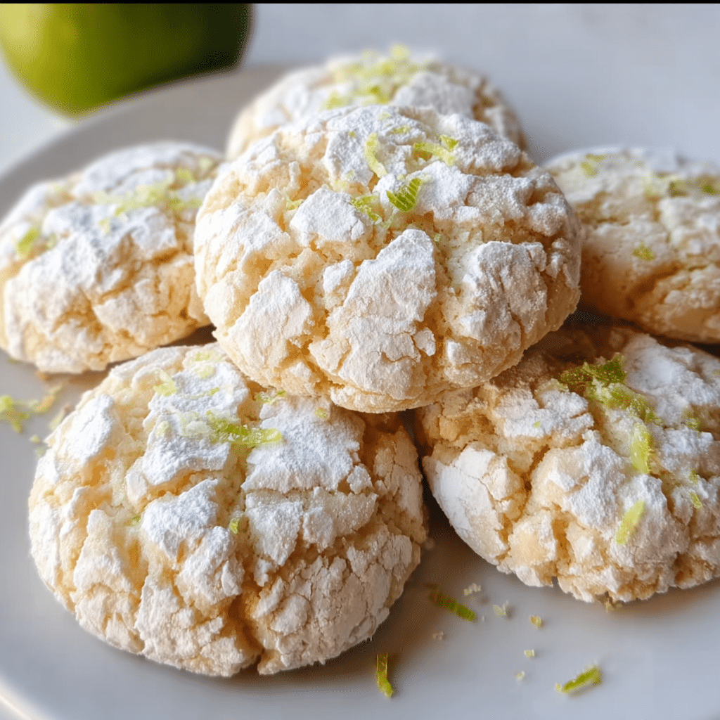 Coconut Key Lime Crinkle Cookies 3