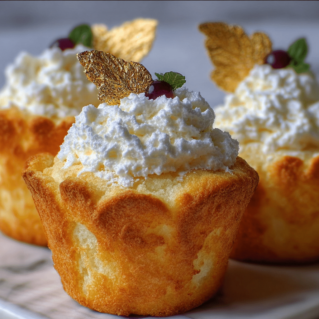 Golden Angel Food Cupcakes 3
