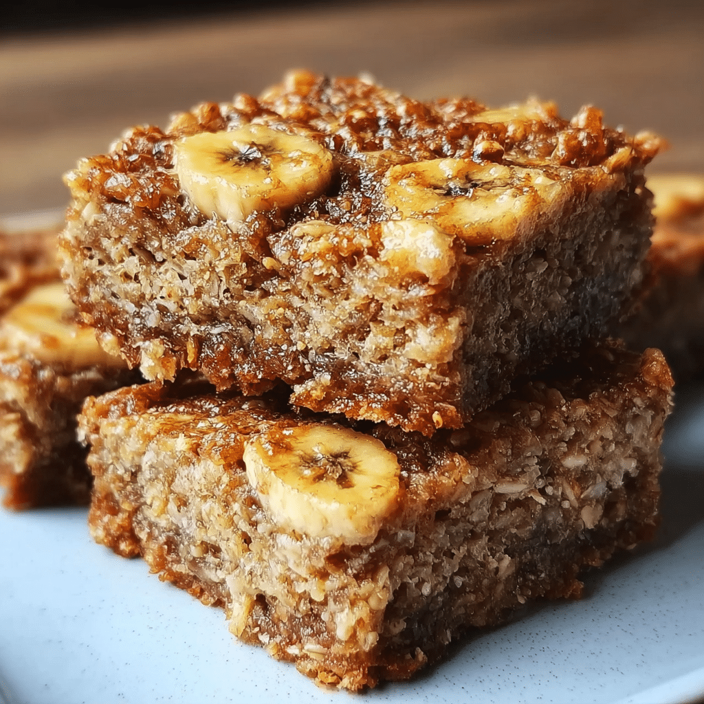 Energizing Banana Oatmeal Bars