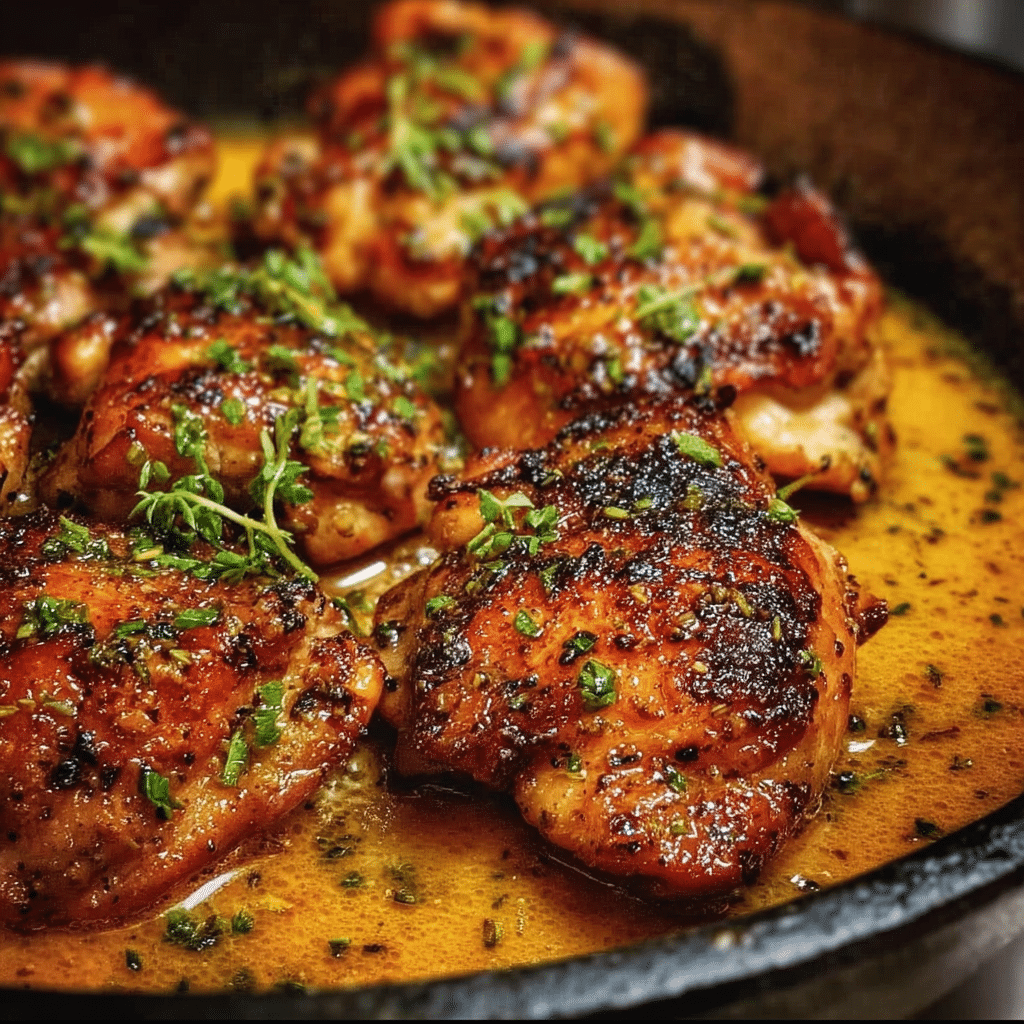 Easy Skillet Chicken Thighs