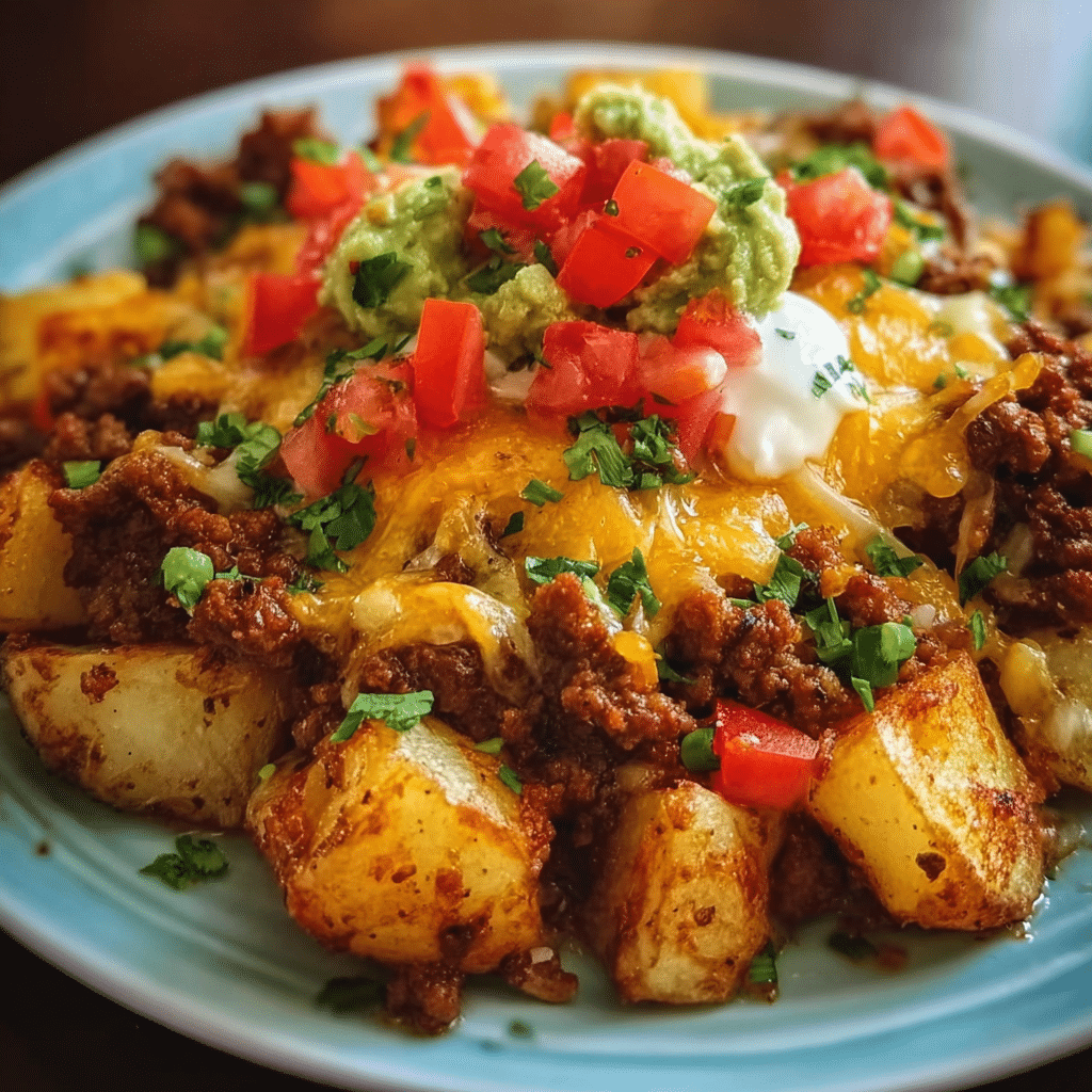 Cheesy Taco Potatoes