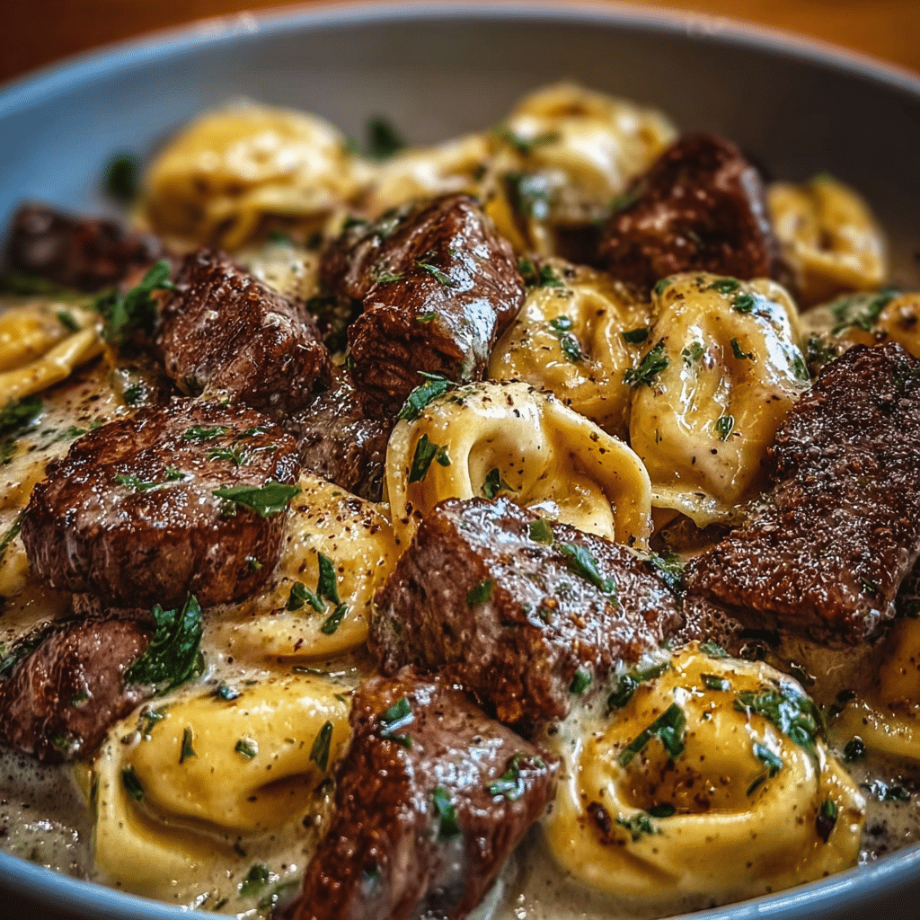 Garlic Steak Tortellini