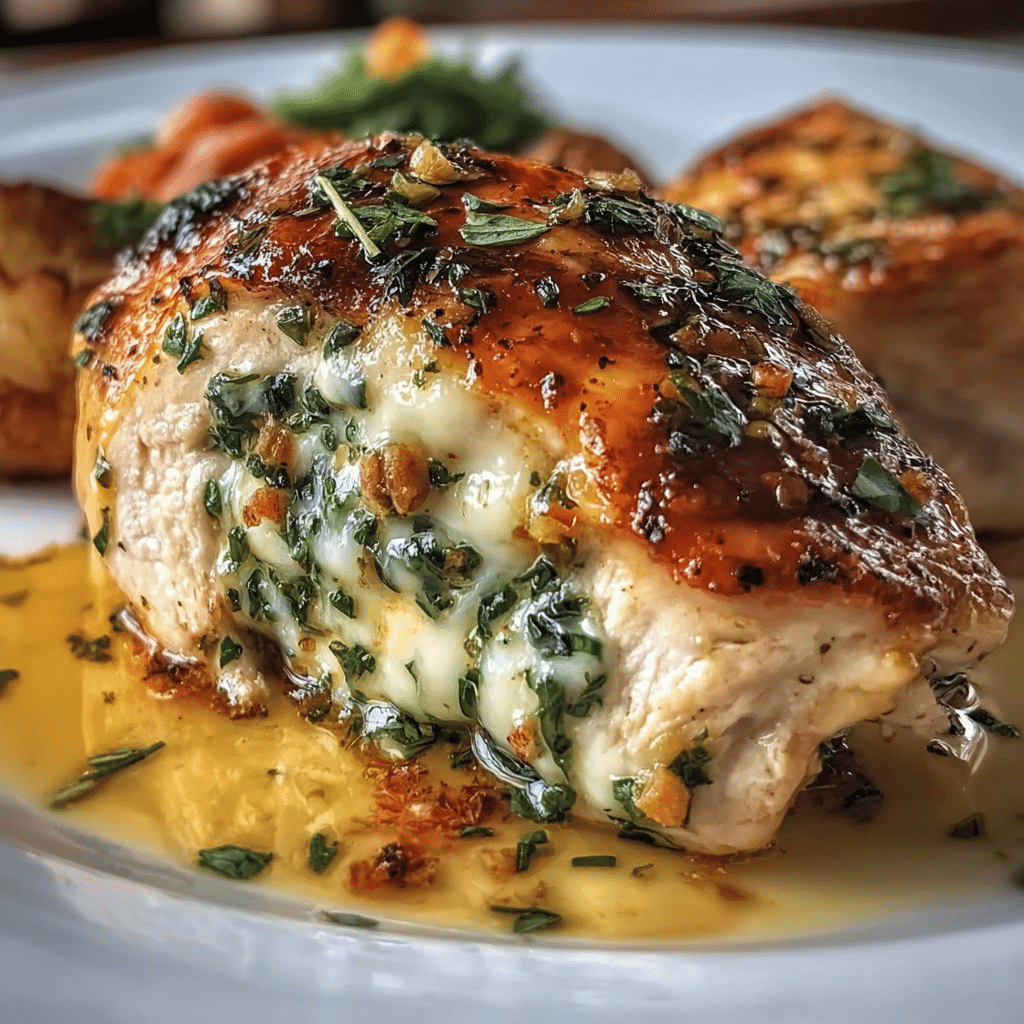 Easy Gourmet Ruth’s Chris Stuffed Chicken