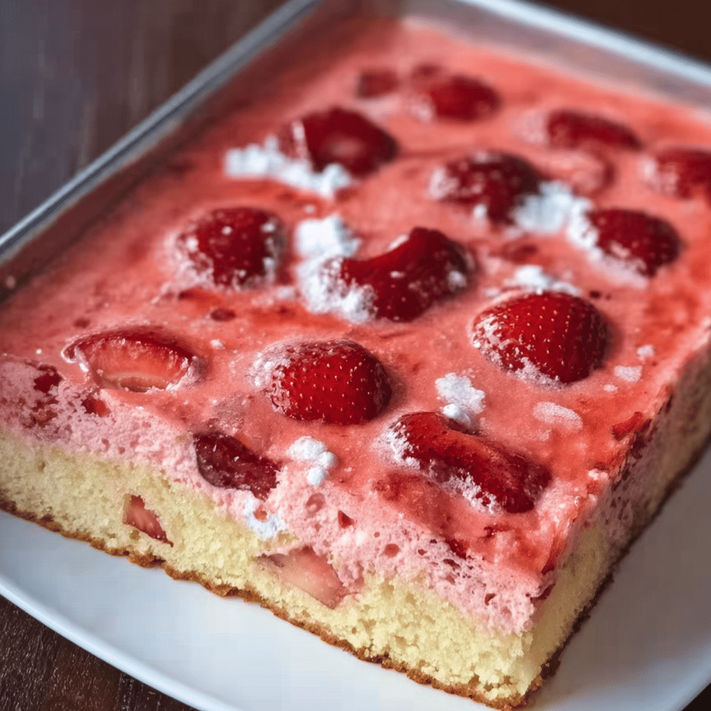 Strawberry Poke Cake