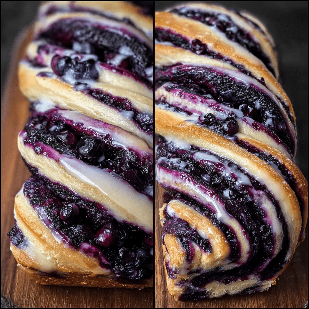 Blueberry Lemon Sourdough Babka