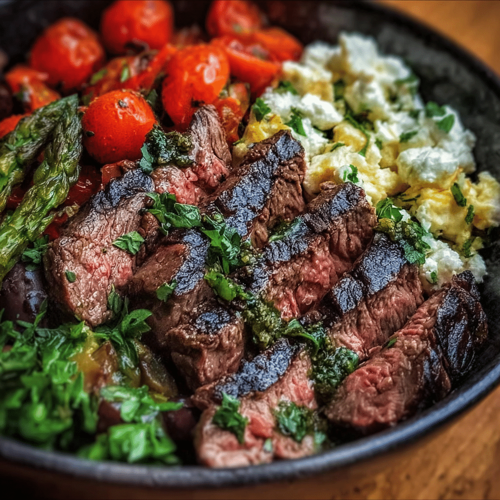 Healthy Steak Bowl Recipe Inspired by the Mediterranean Diet