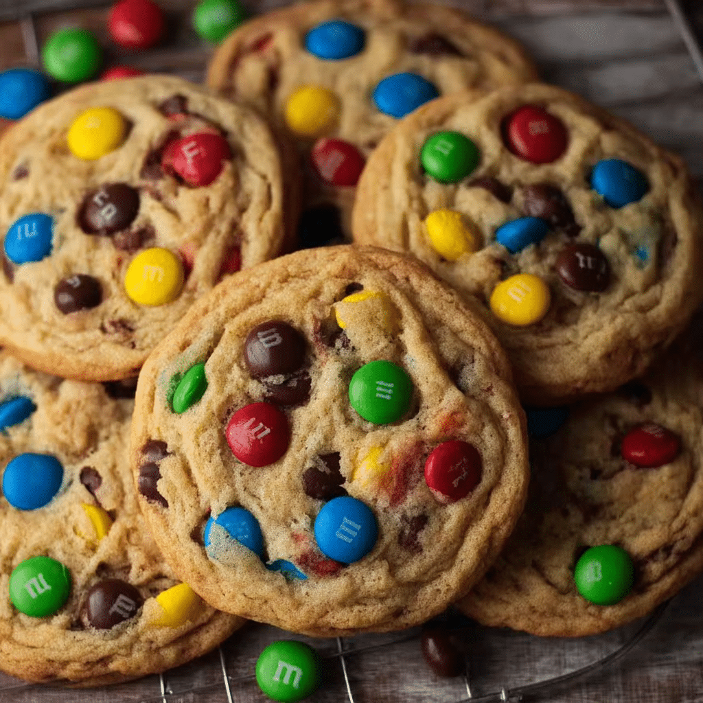 The BEST M&M Cookies