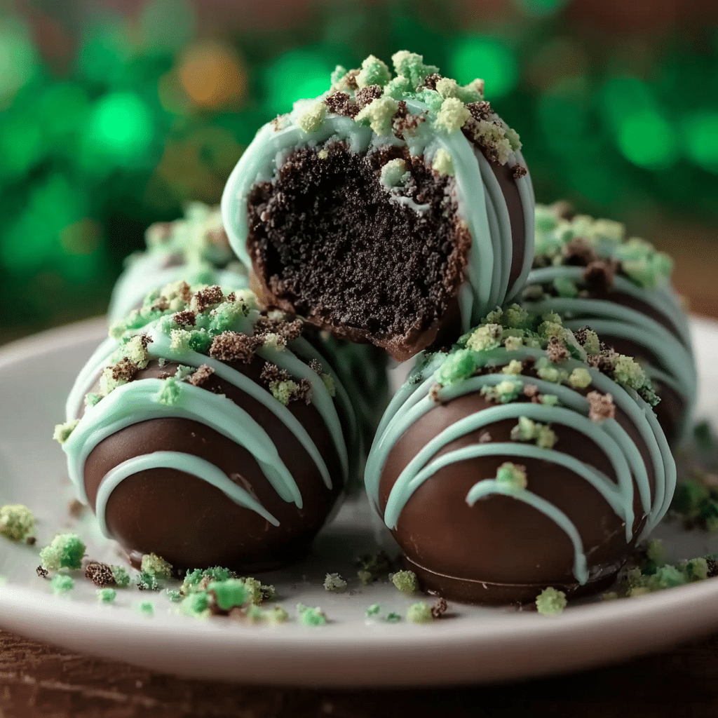 3 Ingredints Mint Oreo Balls